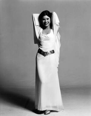 Carrie Fisher Princess Leia Photoshoot Wallpaper