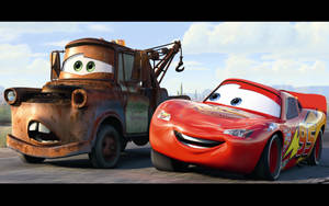 Cars Mater And Lightning Wallpaper