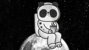 Cartoon Astronaut Panda Wallpaper