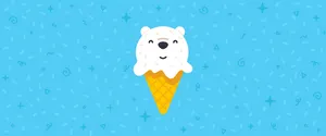 Cartoon Bear Ice Cream Google Desktop Wallpaper