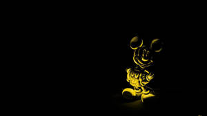 Cartoon Golden Mickey Mouse Wallpaper