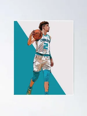 Cartoon Nba Players Lamelo Ball Wallpaper