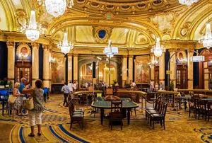 Casino De Monte Carlo Chandeliers Wallpaper