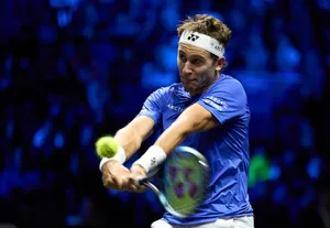 Casper Ruud Powerful Shot Wallpaper