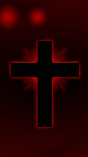 Catholic Phone Red Cross Digital Art Wallpaper