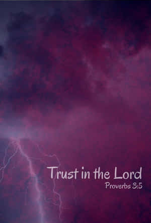 Catholic Phone Trust In The Lord Wallpaper