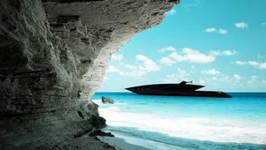 Cave Beach Dual Monitor Wallpaper