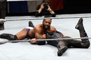 Cedric Alexander In A Electrifying Wwe Match Against Mustafa Ali. Wallpaper