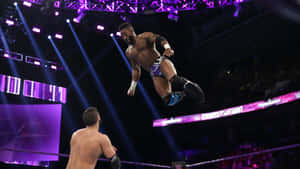 Cedric Alexander Versus Drew Gulak In Wwe 205 Live Wallpaper