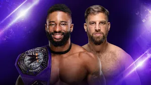 Cedric Alexander Versus Drew Gulak Wwe Poster Wallpaper
