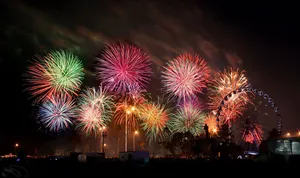 Celebrate 4th Of July With Amazing Fireworks Show Wallpaper