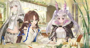 Celebrate Anime Thanksgiving With Friends And Family Wallpaper