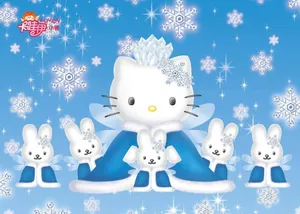 Celebrate Christmas With Hello Kitty Wallpaper