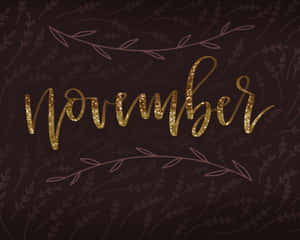 Celebrate Fall With Cute November! Wallpaper