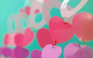 Celebrate Pink Valentine Day With A Bouquet Of Roses Wallpaper