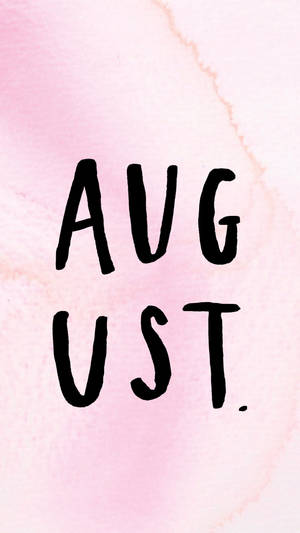 Celebrate The Arrival Of August With A Beautiful Pink Marble Background Wallpaper