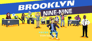Celebrate The Cast Of Brooklyn Nine Nine In This Fun And Nostalgic 16-bit Pixel Art Wallpaper