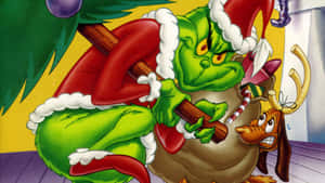 Celebrate The Christmas Season With The Grinch Wallpaper