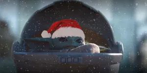 Celebrate The Holidays With Baby Yoda! Wallpaper