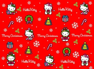 Celebrate The Holidays With Hello Kitty! Wallpaper