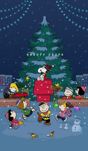 Celebrate The Holidays With Snoopy! Wallpaper