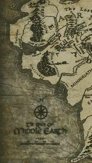 Celebrate The Minimalist Lord Of The Rings With This Epic Wallpaper. Wallpaper