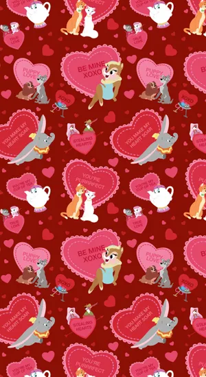 Celebrate Valentine's Day With Disney Wallpaper