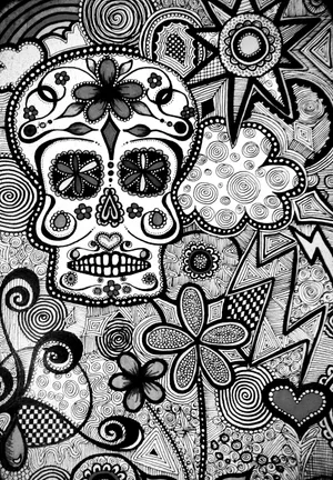 Celebrate Your Individuality With Sugar Skull Phone! Wallpaper