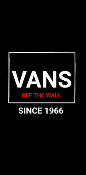 Celebrating 50 Years Of Cool Vans Logo Wallpaper