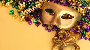 Celebratory Mardi Gras Parade Wallpaper