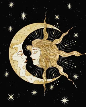 Celestial Harmony In Nature Wallpaper