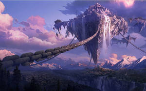Chained Floating Pandora Mountain Wallpaper