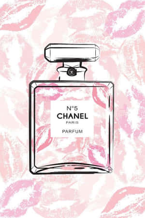 Chanel Girly No. 5 Fragrance Wallpaper