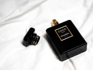 Chanel Perfume Bottle Black Aesthetic Wallpaper