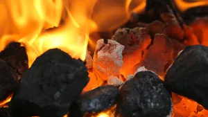 Charcoal Blazing Heat Wallpaper