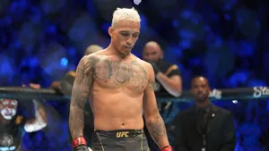 Charles Oliveira Looking Down Wallpaper