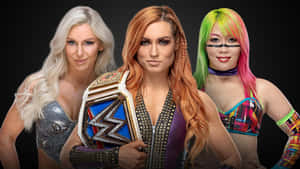 Charlotte Flair, Becky Lynch, And Asuka Wallpaper