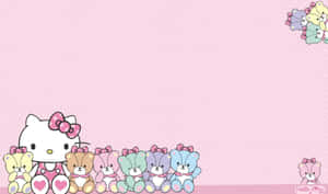 Charming Hello Kitty Laptop Background Wallpaper