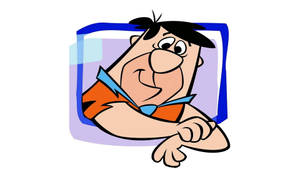 Charming Illustration Of Fred Flintstone Wallpaper