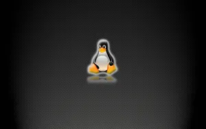 Charming Linux Desktop Official Mascot Tux Wallpaper
