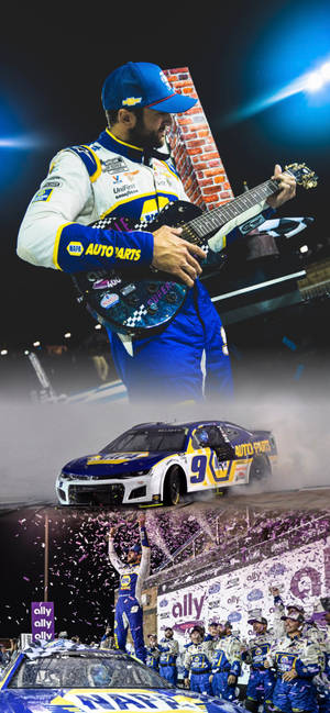 Chase Elliot Photo Collage Wallpaper