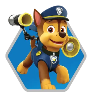 Chase Of Paw Patrol Ready To Take On The Mission! Wallpaper
