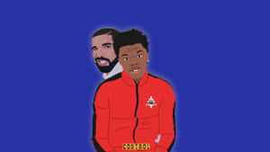 Check Out Dababy In Cartoon Form Wallpaper