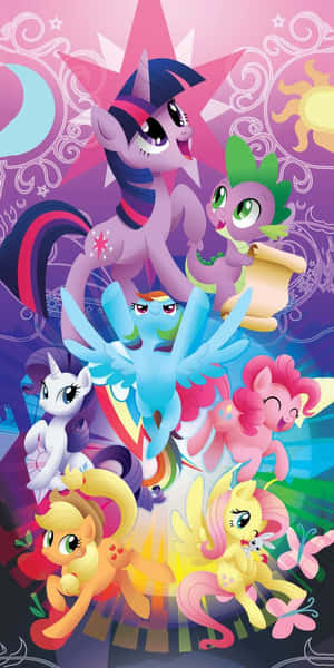 Check Out The New Colorful Mlp Phone, Perfect For Gaming And Entertainment. Wallpaper