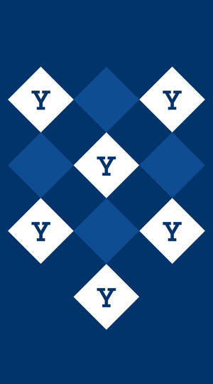 Checkered Yale University Background Wallpaper