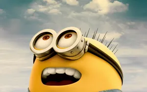 Cheerful Larry Minion Desktop Wallpaper