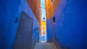 Chefchaouen Blue City Morocco Wallpaper