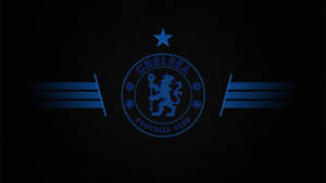 Chelsea Fc Emblem In Vibrant Blue Wallpaper
