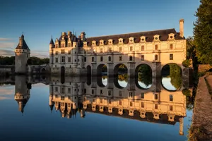 Chenonceau Gold Light And Shadows Wallpaper