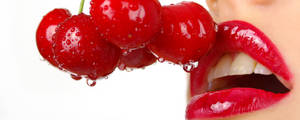 Cherry Lips Wallpaper